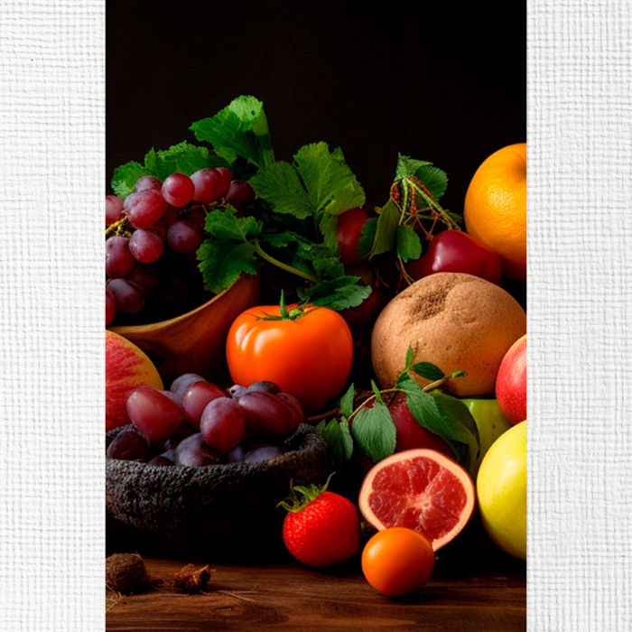 Модульні картини на стіну Овочі та фрукти натюрморт