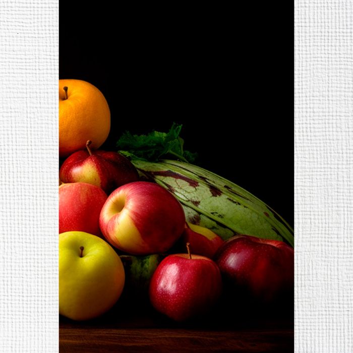 Модульні картини на стіну Овочі та фрукти натюрморт