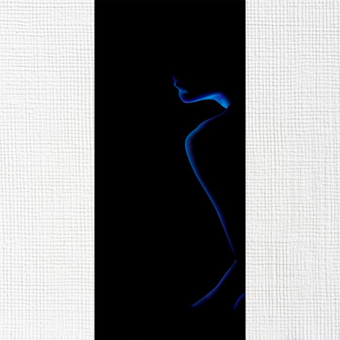 Модульні картини на стіну Сині лінії жіночого тіла