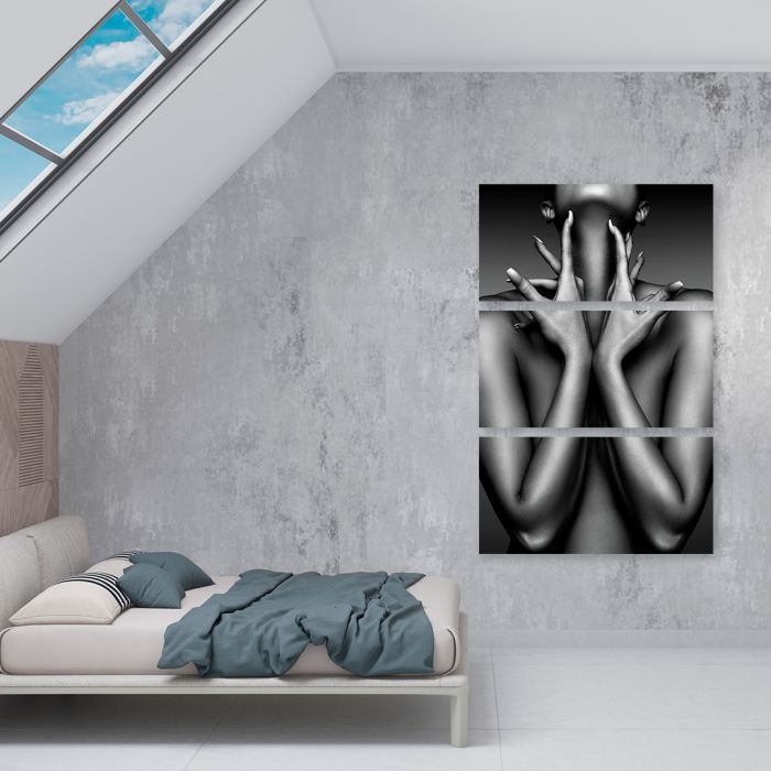 Модульні картини на стіну Жіноче тіло абстракція