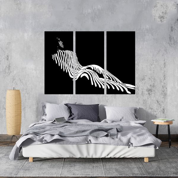 Модульні картини на стіну Скетч жіночої фігури