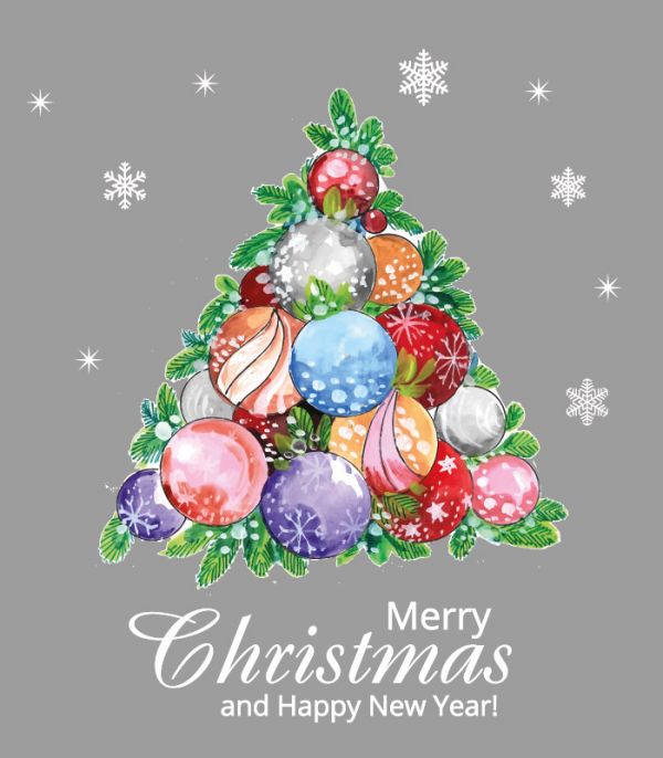 Новорічна наклейка вінілова на скло – Ялинка