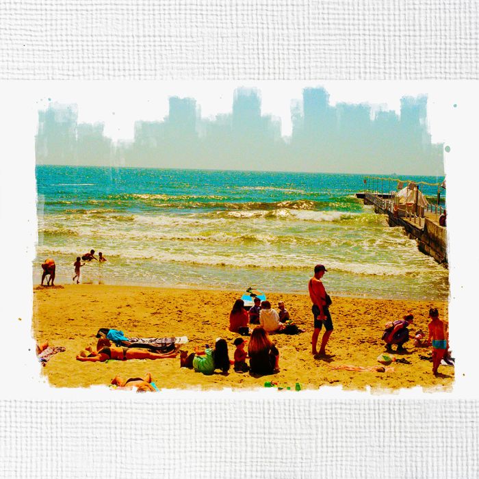 Картина на холсті відпочинок на Одеському пляжі