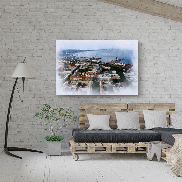 Картина на холсті Одеса вид зверху на місто