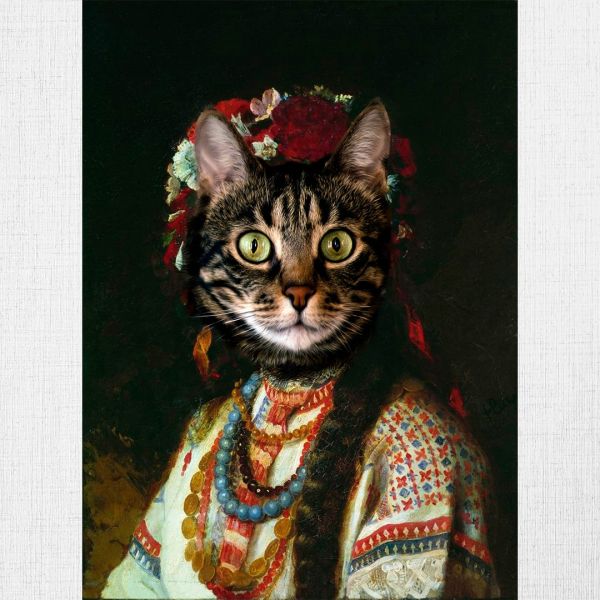 Фотопортрет домашнього улюбленця в українському вбранні Фотопортрет домашнього улюбленця в українському вбранні