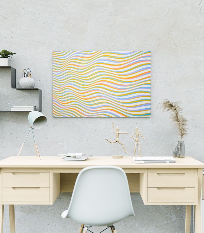 Картина різнокольорові хвилі