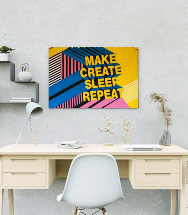 Картина Make Create Sleep Repeat Картина Make Create Sleep Repeat