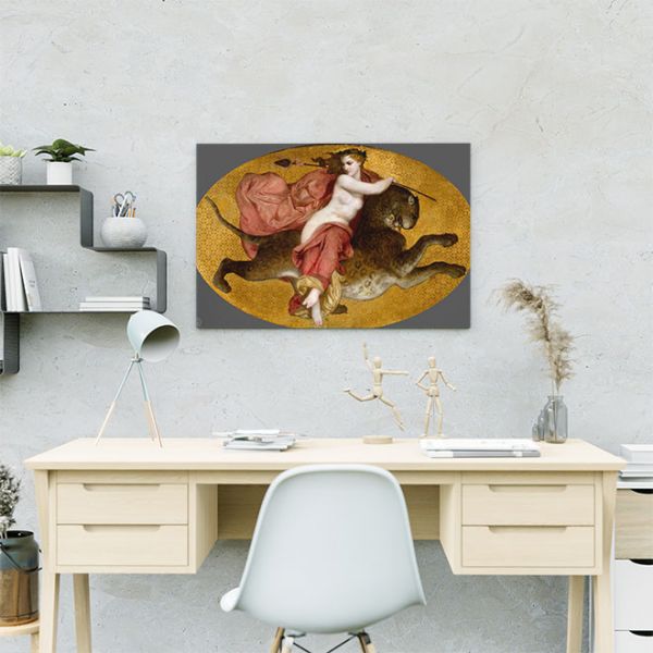 Репродукція жінка на гепарді Репродукція жінка на гепарді