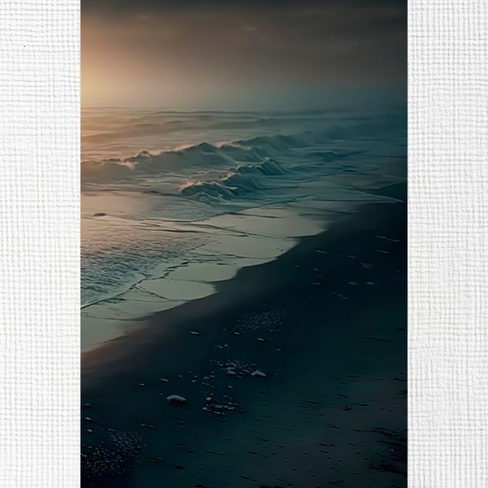 Модульні картини на стіну океанські хвилі на світанку