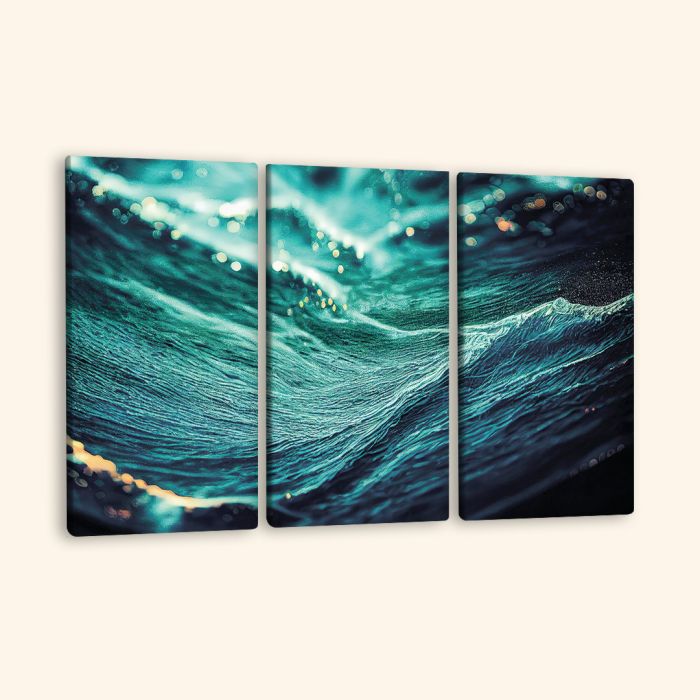 Модульні картини на стіну абстракція морських хвиль