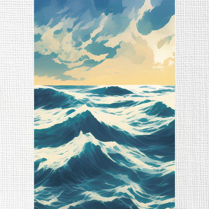 Модульні картини на стіну штормові хвилі океану