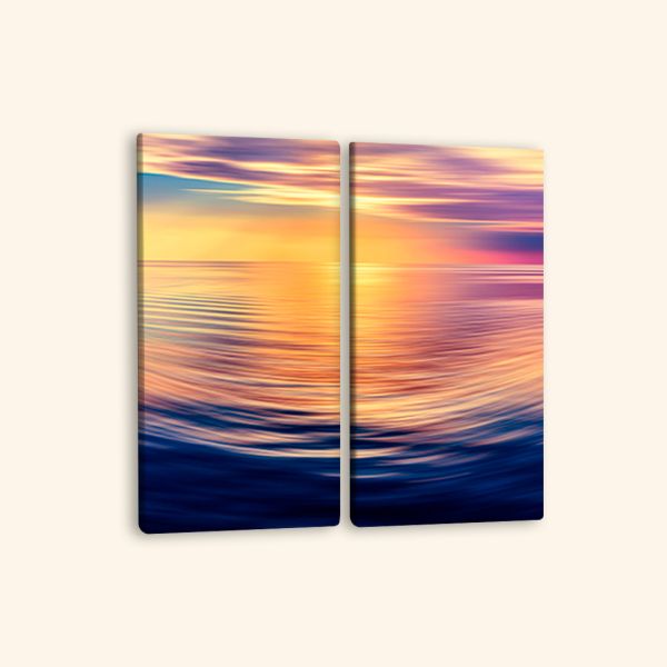 Модульні картини на стіну захід сонця відображення Модульні картини на стіну захід сонця відображення