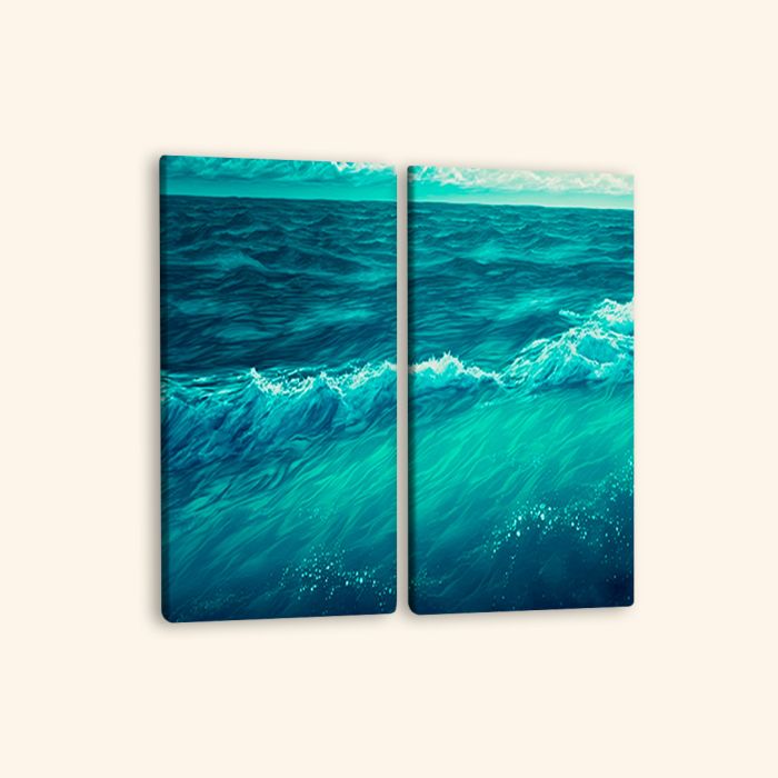 Модульні картини на стіну океанські хвилі арт