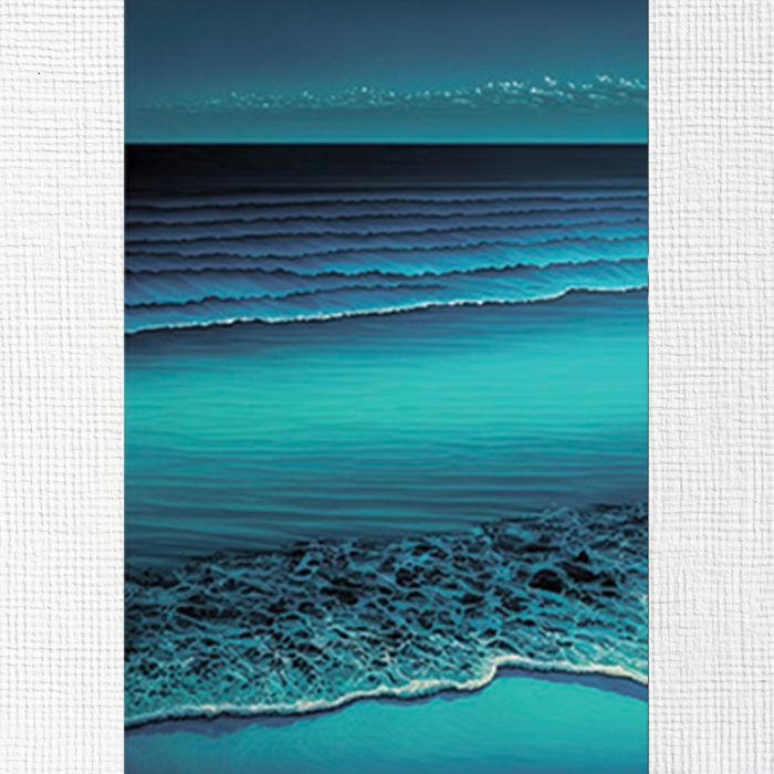 Модульні картини на стіну океанські хвилі вночі