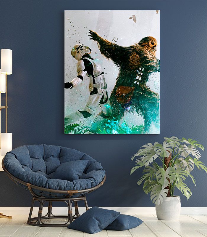 Картина Чубака у бою з штурмовиком
