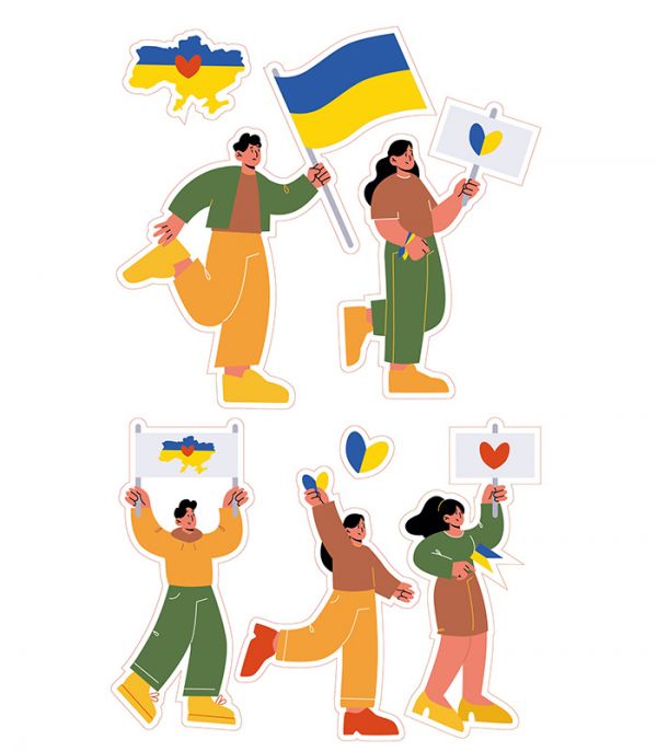 Стікерпак - Байранаклейки №27