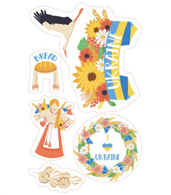 Стікерпак - Байранаклейки №30