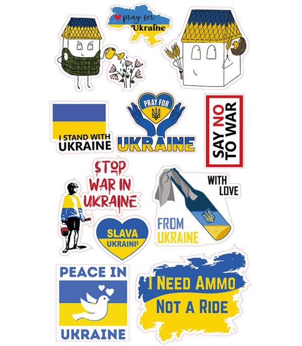 Стікерпак - Байранаклейки №38