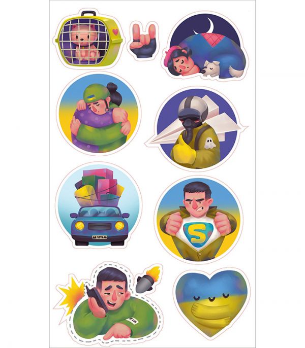 Стікерпак - Байранаклейки №68