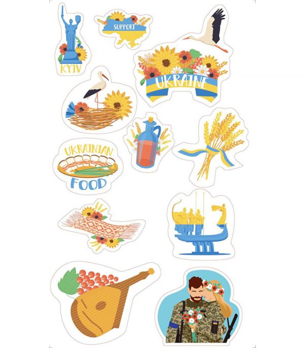 Стікерпак - Байранаклейки №75