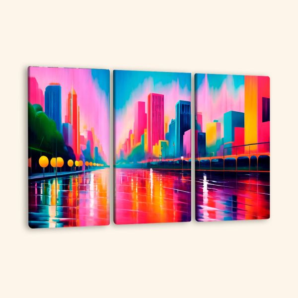 Картина з декількох частин поп арт вулочка