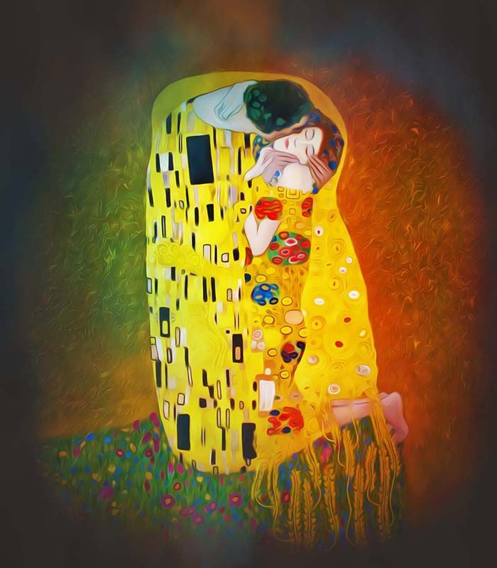 Картина Поцілунок Густав Клімт