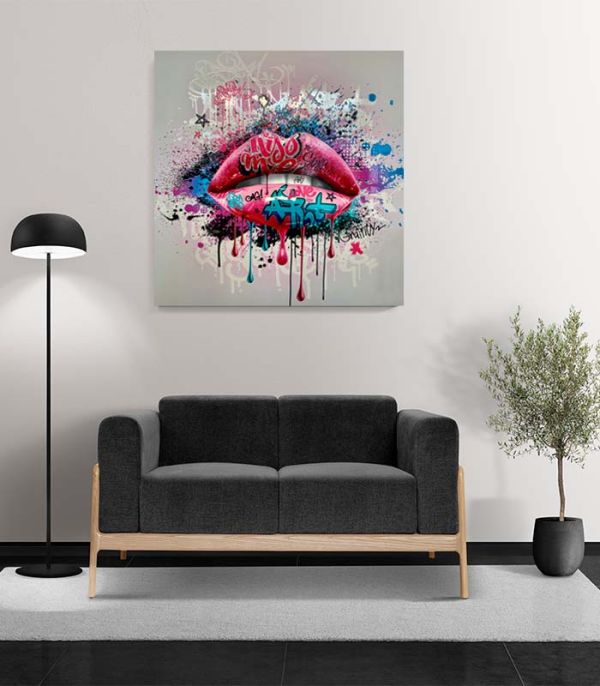 Картина Lips pop art style Картина Lips pop art style