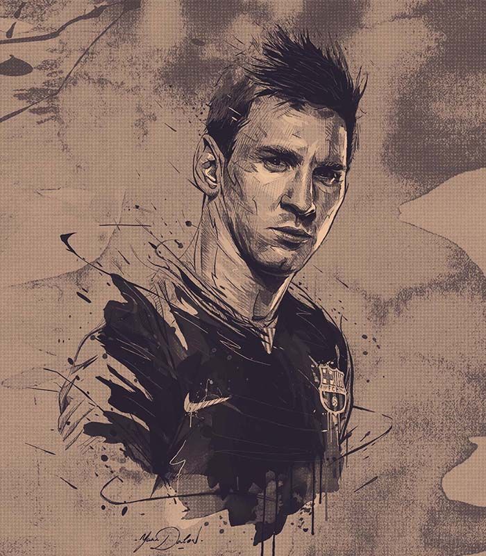 Картина Leo Messi Art style