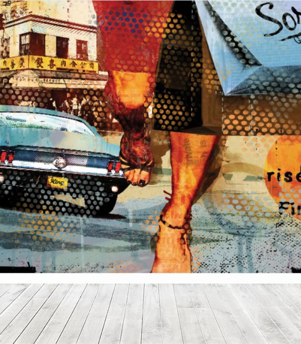 Принт на флізеліні поп арт колаж Принт на флізеліні поп арт колаж