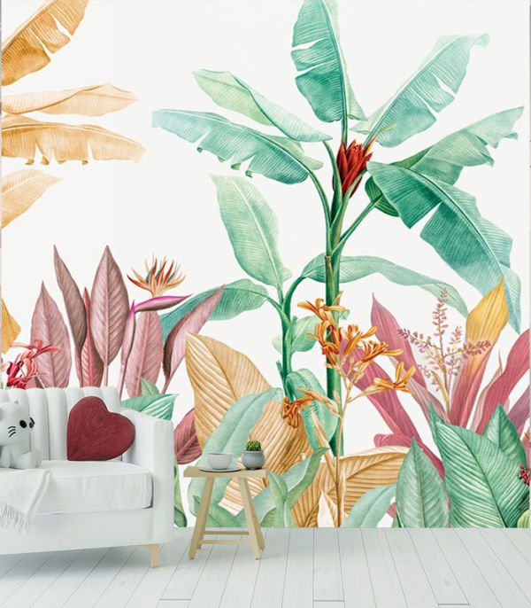 Принт на флізеліні папоротник арт акварель Принт на флізеліні папоротник арт акварель