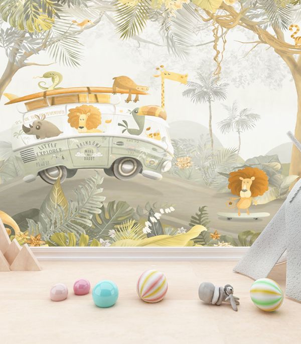 Принт на флізеліні пригоди в Сафарі Принт на флізеліні пригоди в Сафарі