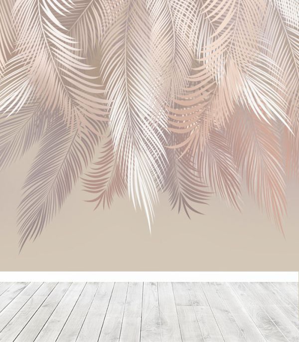 Принт на флізеліні тропічне листя папоротника арт Принт на флізеліні тропічне листя папоротника арт