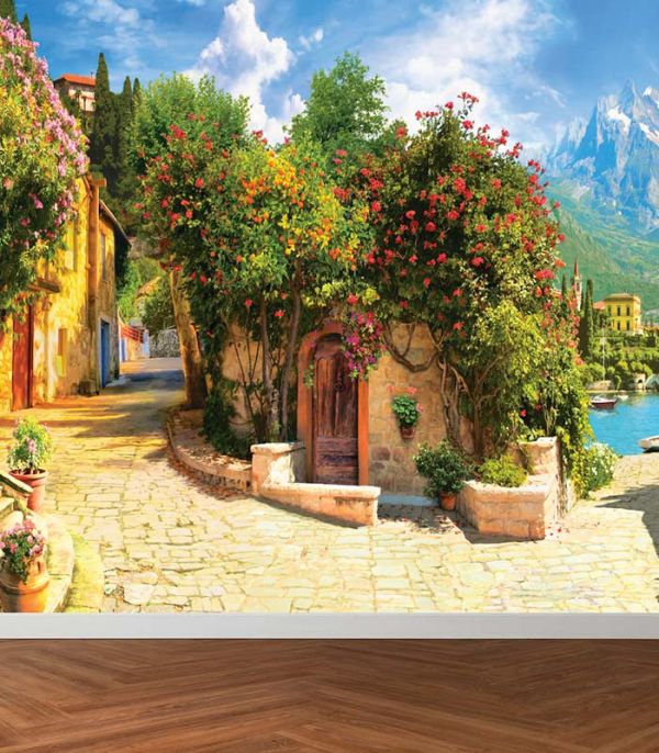 Шпалери на флізеліні з затишними вулочками