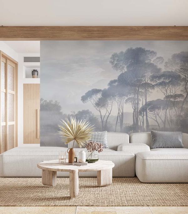 Принт на флізеліні ранок в тропічному лісі