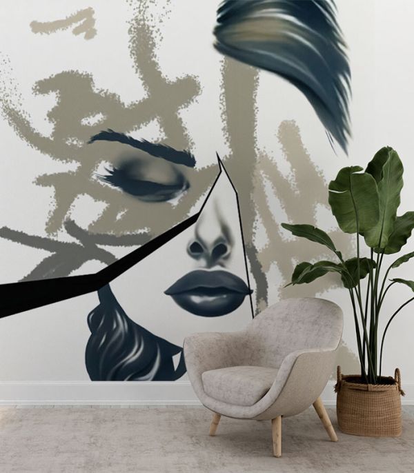 Принт на флізеліні Арт портрет