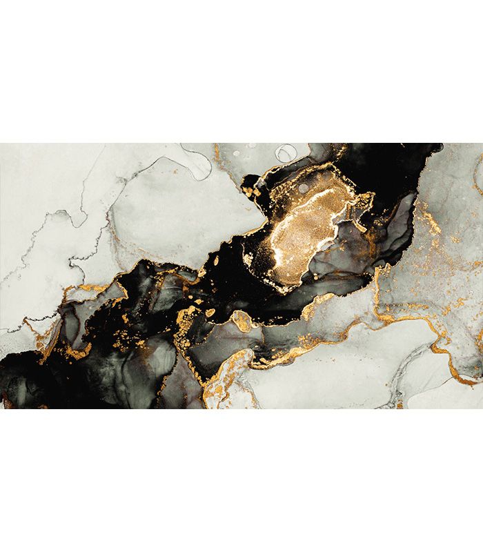 Принт на флізеліні мрамор чорний з білим 440х240 см, Коттон