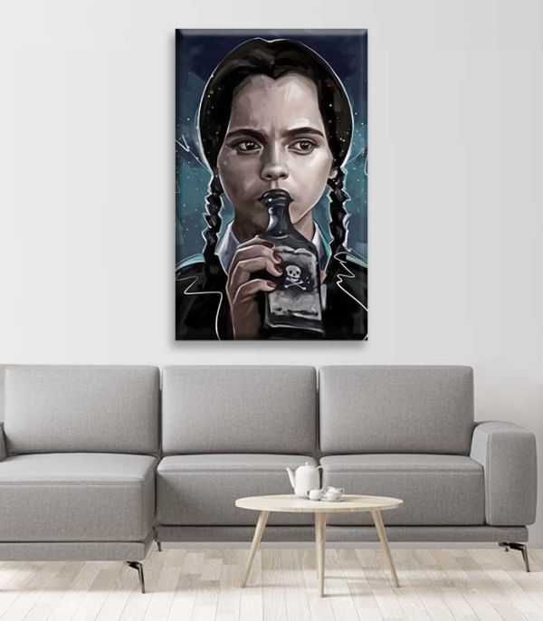 Картина на холсті Wednesday Addams art Картина на холсті Wednesday Addams art
