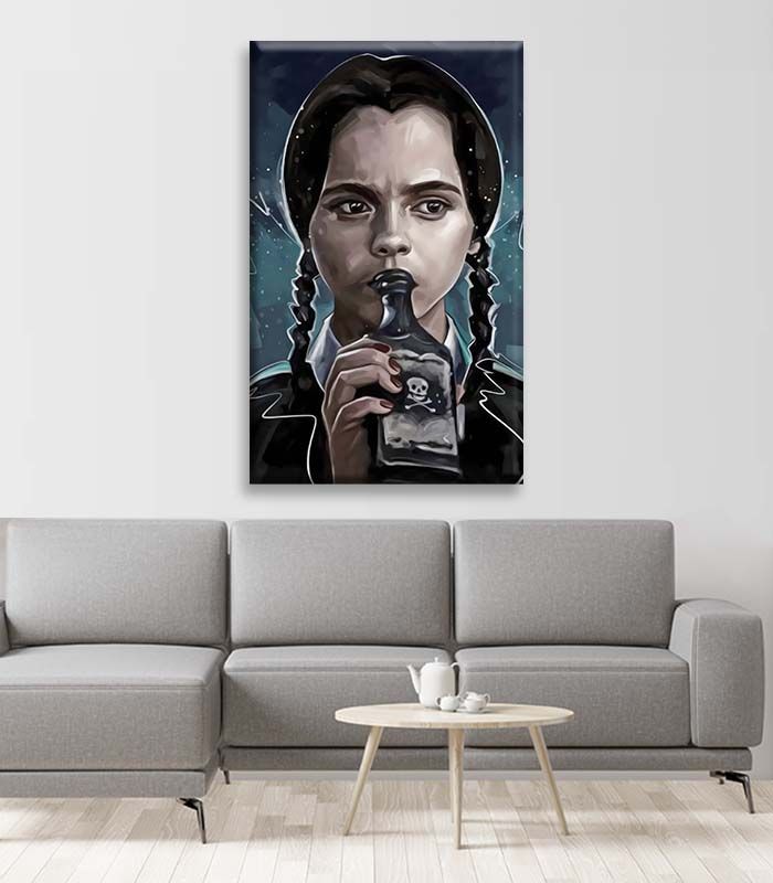 Картина на холсті Wednesday Addams art