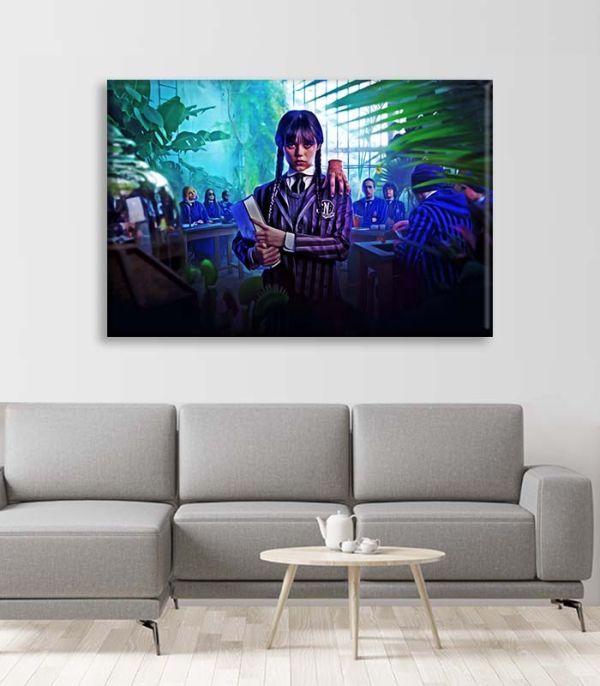 Картина на холсті Венздей на уроці в школі