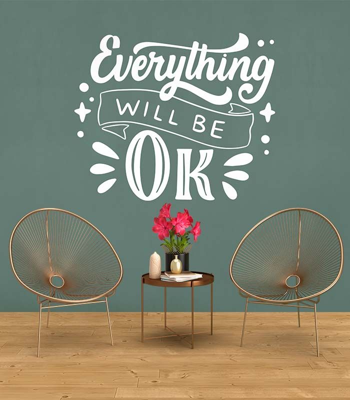 Наклейки надписи – Everything will be ok