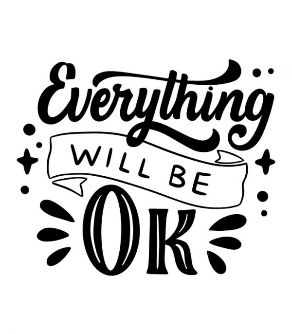 Наклейки надписи – Everything will be ok