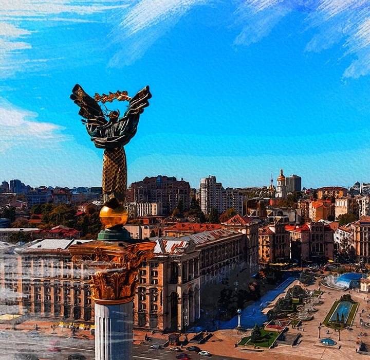 Картини на полотні з зображенням життя столиці України